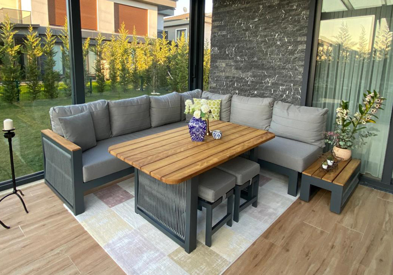 London Bahçe Köşe Oturma Takımı